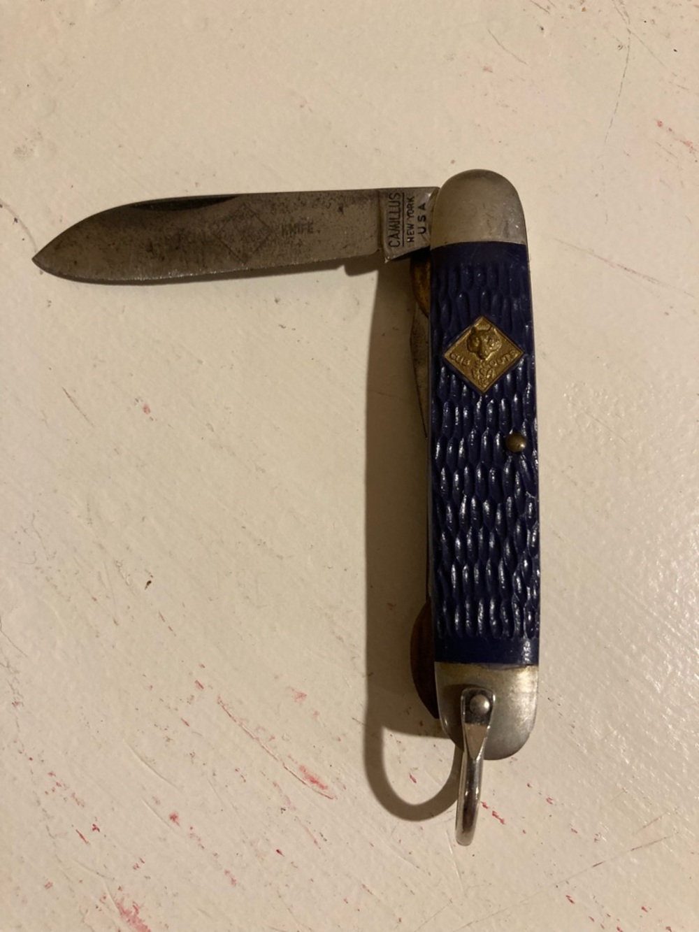 Pocket knife: vintage Boy Scouts BSA (Blue Camillus)
